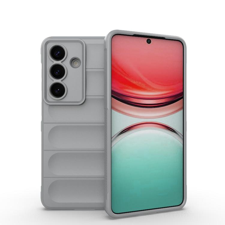 For Samsung Galaxy S26 5G Magic Shield TPU + Flannel Phone Case(Grey)