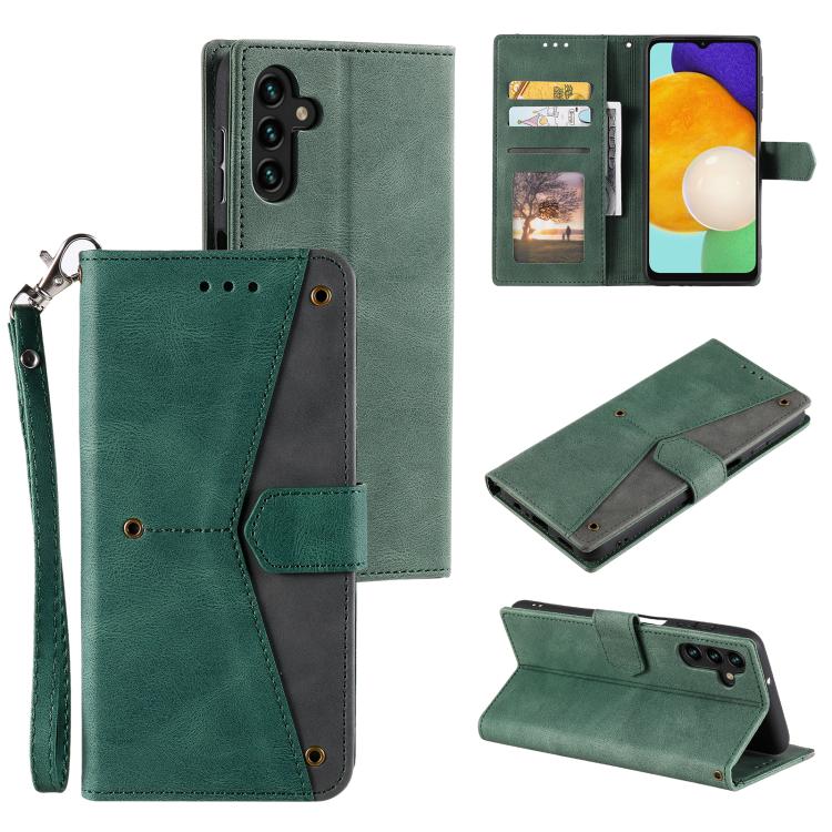 For Samsung Galaxy S26 5G Nail Skin Feel Stitching Calf Texture Leather Phone Case(Green)