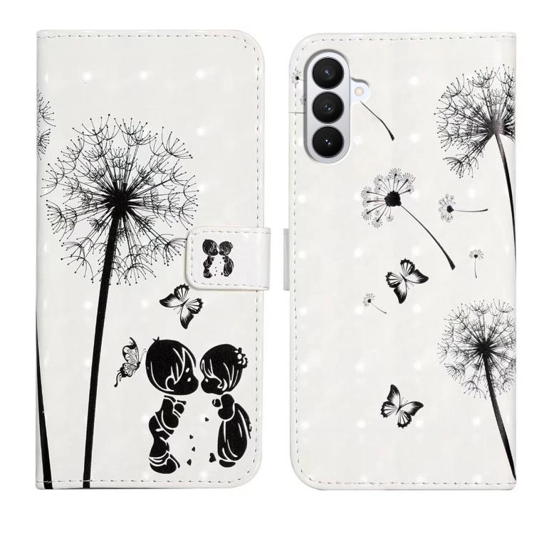 For Samsung Galaxy S26 5G Oil Embossed 3D Drawing Leather Phone Case(Couple Dandelion)