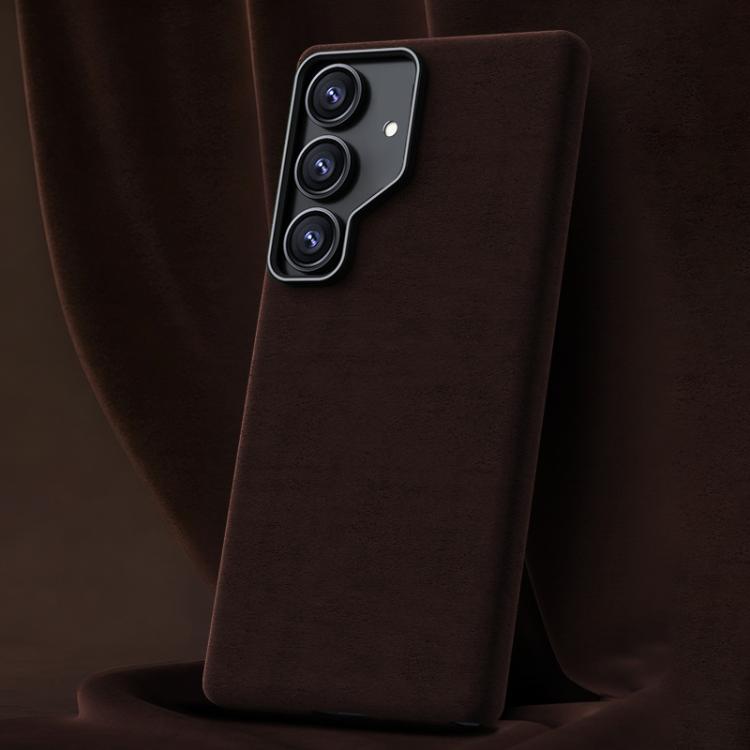 For Samsung Galaxy S26 5G Ottilan Series Full Coverage Magnetic Microfiber Leather PC Phone Case(Coffee)