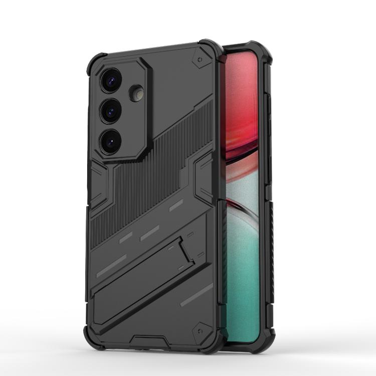 For Samsung Galaxy S26 5G Punk Armor 2 in 1 PC + TPU Shockproof Phone Case with Invisible Holder(Black)