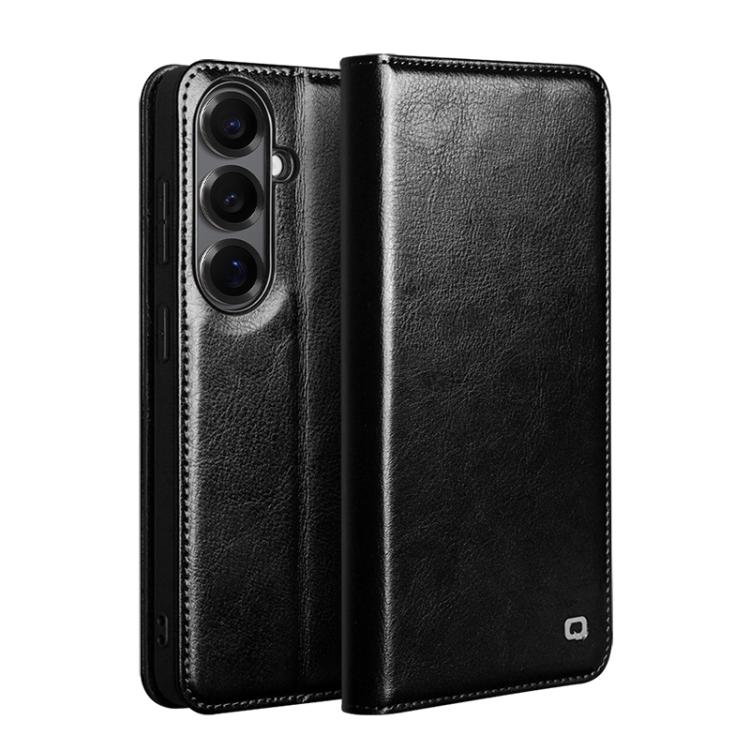 For Samsung Galaxy S26 5G QIALINO Genuine Leather Phone Case(Black)