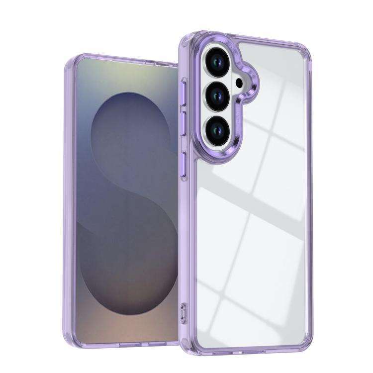 For Samsung Galaxy S26 5G Shine High Transparency Acrylic Phone Case(Purple)