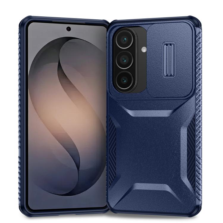 For Samsung Galaxy S26 5G Sliding Camshield Phone Case(Blue)