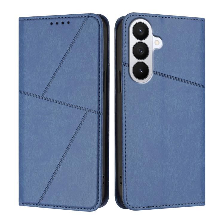 For Samsung Galaxy S26 5G Strong Magnetic Frosted Flip Leather Phone Case(Royal Blue)