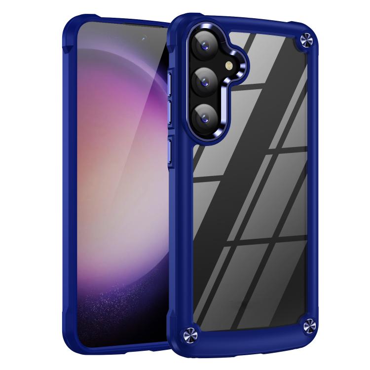For Samsung Galaxy S26 5G TPU + PC Lens Protection Phone Case(Blue)