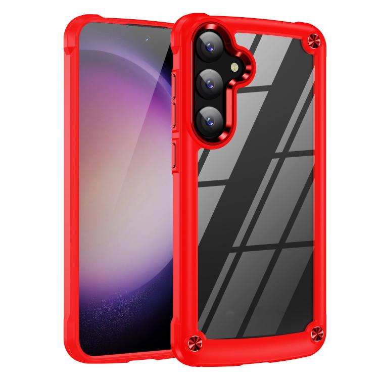 For Samsung Galaxy S26 5G TPU + PC Lens Protection Phone Case(Red)
