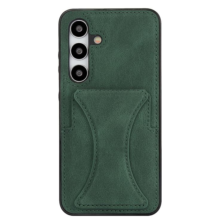 For Samsung Galaxy S26 5G Ultra-thin Shockproof Phone Protective Case with Holder(Green)
