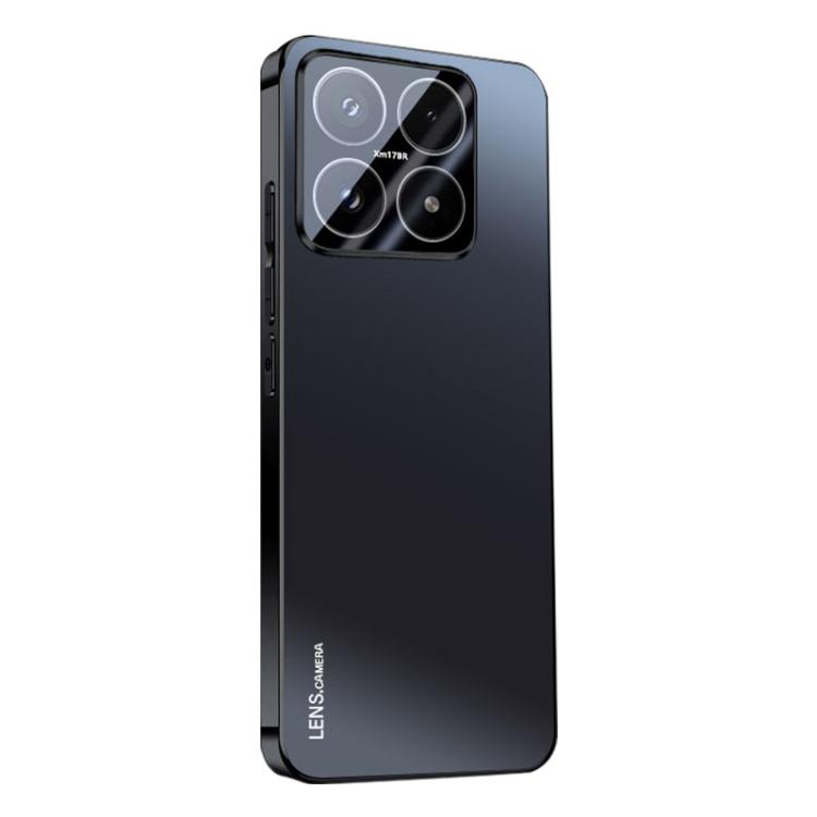 For Xiaomi 17 AG Frosted Electroplating Acrylic Phone Case(Black)