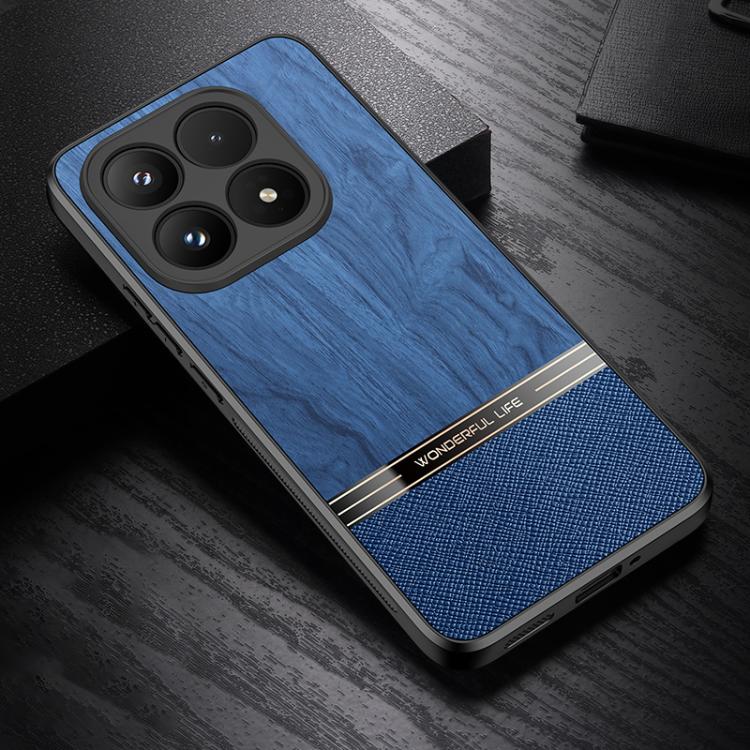 For Xiaomi 17 Bionic Tree Texture Full Coverage Phone Case(Blue)