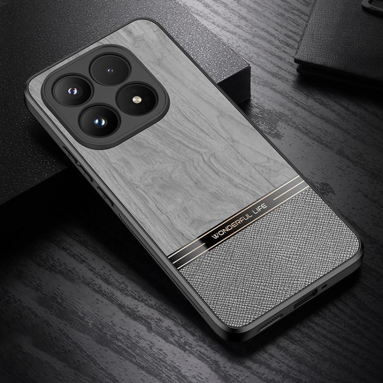 For Xiaomi 17 Bionic Tree Texture Full Coverage Phone Case(Grey)
