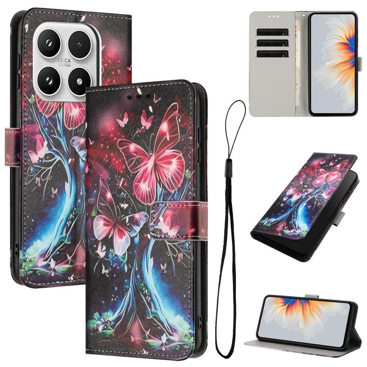 For Xiaomi 17 Color Drawing Pattern Leather Phone Case(Butterfly Tree)