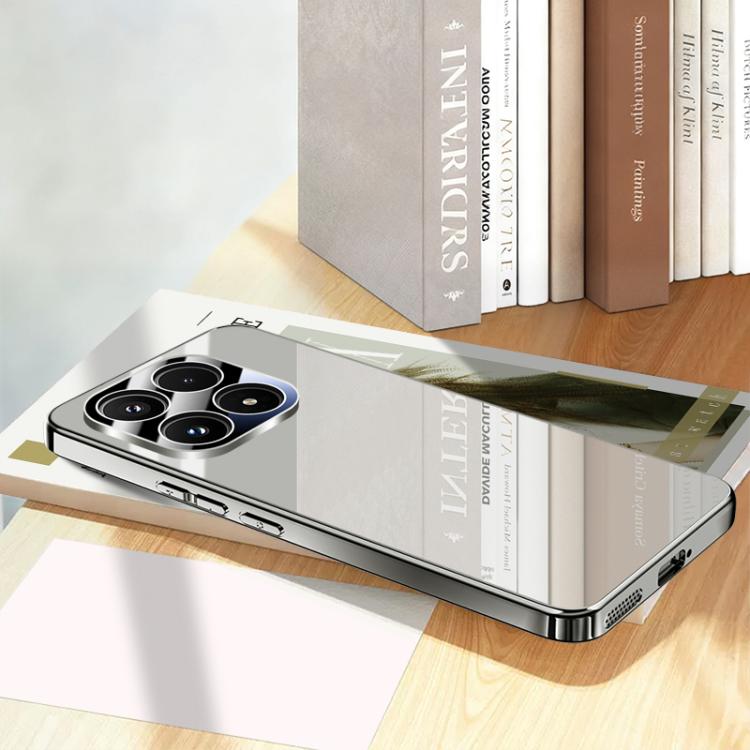 For Xiaomi 17 Electroplating Ice Crystal Airbag Full Coverage Shockproof Phone Case(Gray)