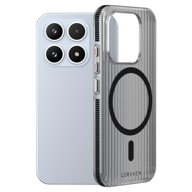 For Xiaomi 17 LeReach TOC Icicle Series Ice Mist Double-Sided Non-Slip Magnetic Phone Case(Black)