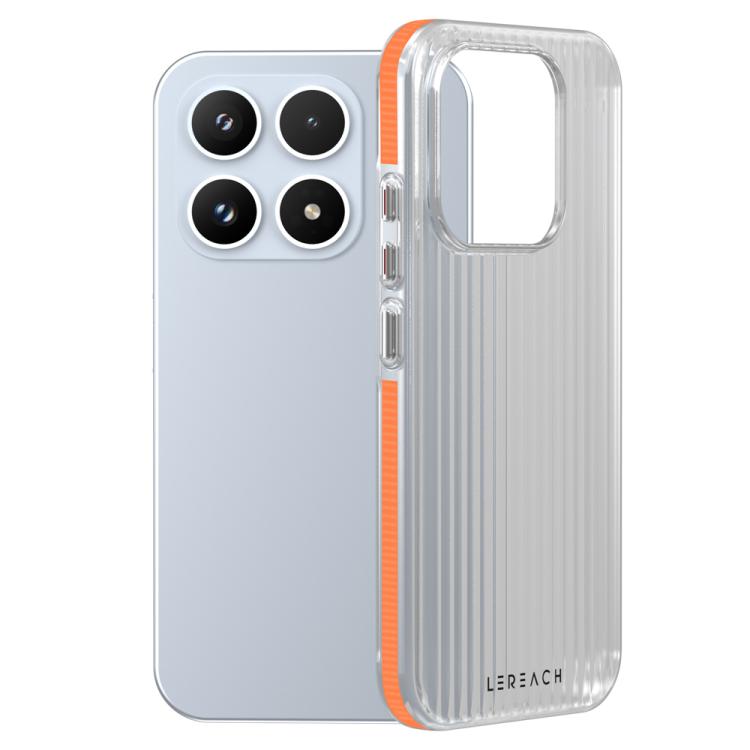For Xiaomi 17 LeReach TOC Icicle Series Ice Mist Double-Sided Non-Slip Phone Case(Orange)