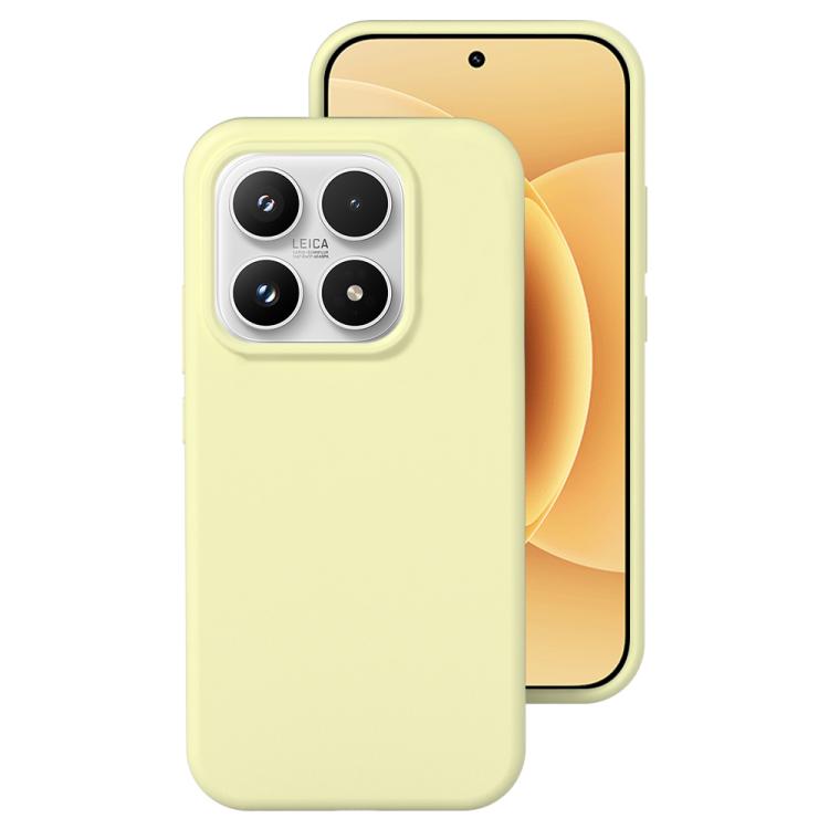 For Xiaomi 17 Liquid Silicone Skin-friendly Shockproof Phone Case(Cream Yellow)