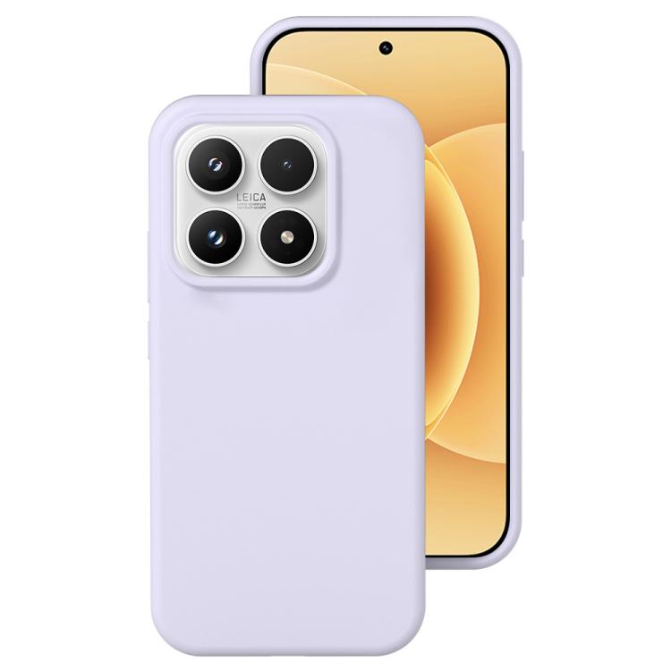 For Xiaomi 17 Liquid Silicone Skin-friendly Shockproof Phone Case(Light Purple)