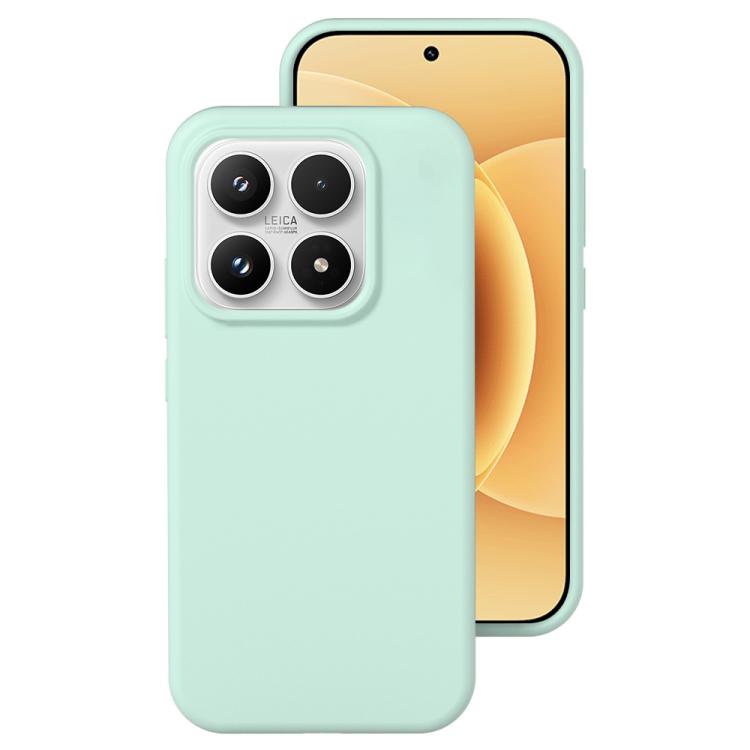 For Xiaomi 17 Liquid Silicone Skin-friendly Shockproof Phone Case(Mint Green)