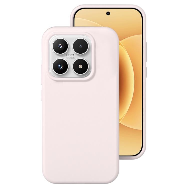 For Xiaomi 17 Liquid Silicone Skin-friendly Shockproof Phone Case(Pink)