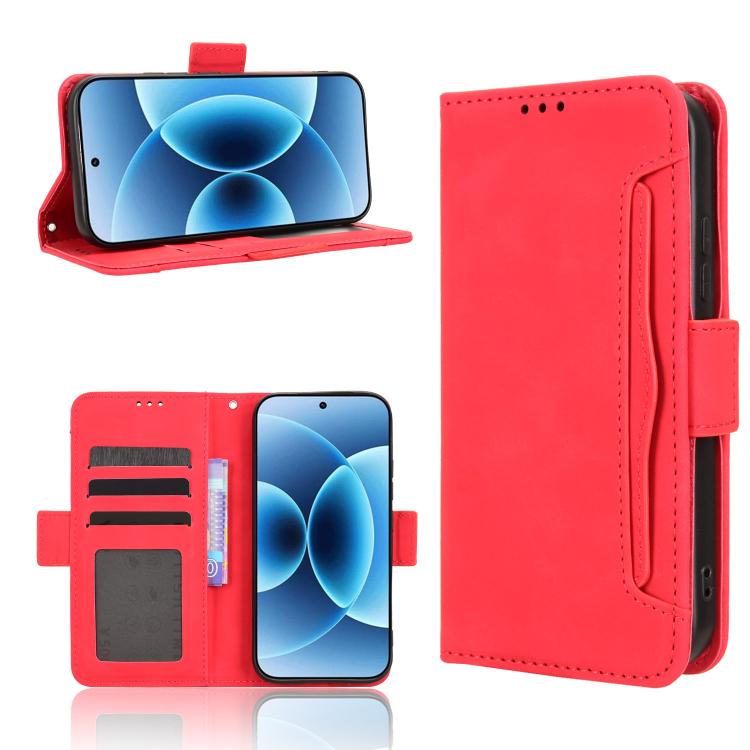 For Xiaomi 17 Skin Feel Calf Texture Card Slots Leather Phone Case(Red)