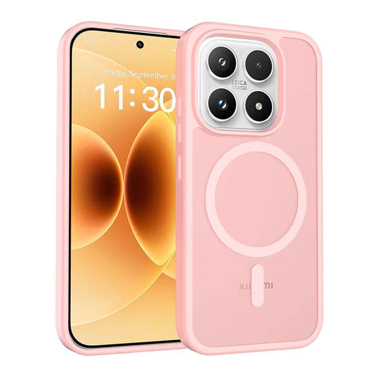 For Xiaomi 17 Skin Feel TPU Hybrid PC MagSafe Phone Case(Pink)