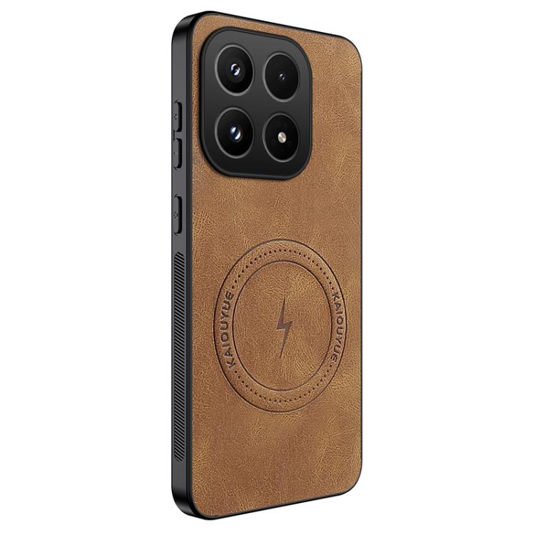 For Xiaomi 17 WANLONFENG SD Series Nappa Texture Magnetic Phone Case(Brown)