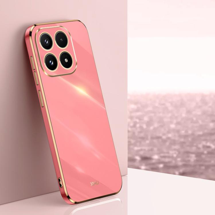 For Xiaomi 17 XINLI Straight Edge 6D Electroplate TPU Phone Case(Hawthorn Red)