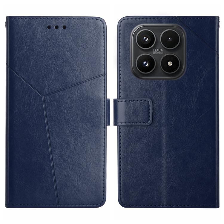 For Xiaomi 17 Y-shaped Pattern Flip Leather Phone Case(Blue)