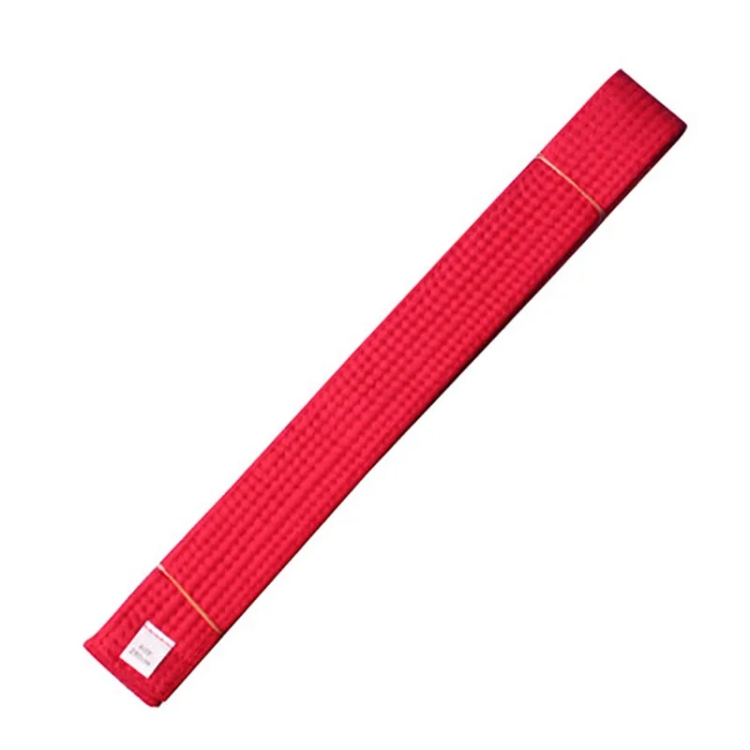 Grade Certified Taekwondo Belt Karate Waist Belt Taekwondo Uniforms Sash, Size: 2.4m(Red Belt)