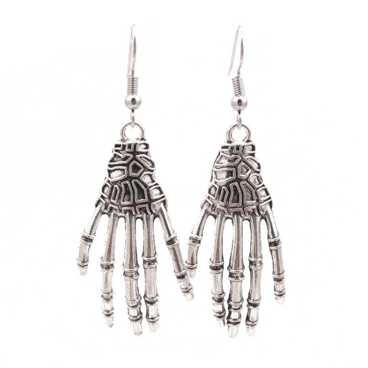 Halloween Character Earrings Alloy Holiday Ornaments, Style: Silver Claw