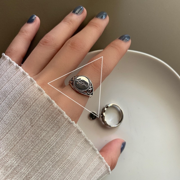 Happy Smile Face Love Wear Combination Ring, Color: J2064