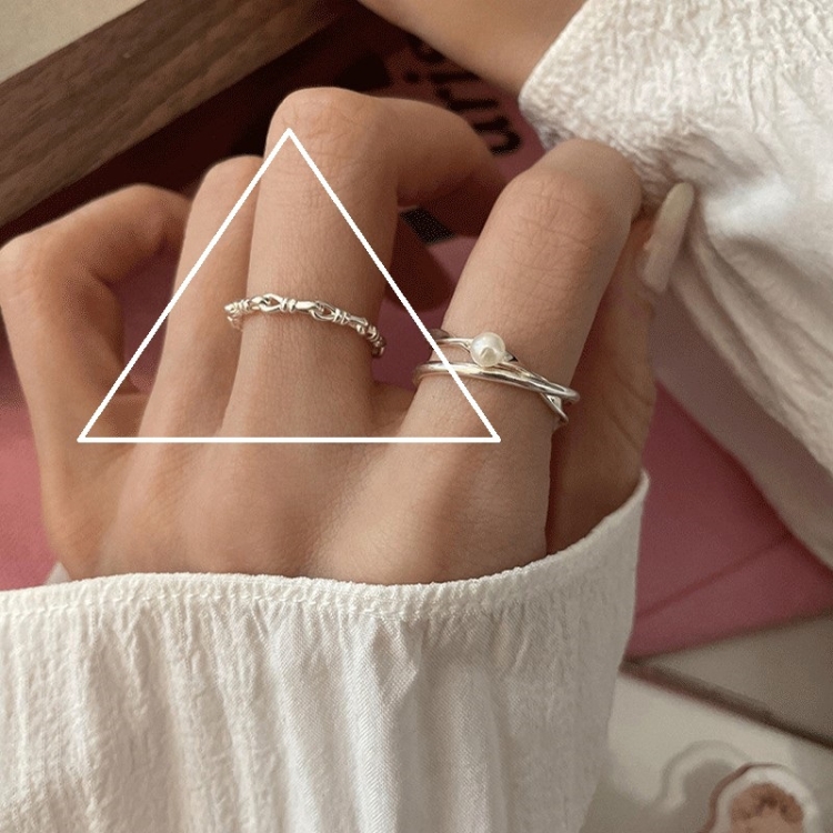 Happy Smile Face Love Wear Combination Ring, Color: J2942