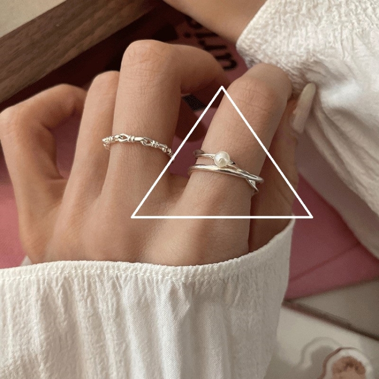 Happy Smile Face Love Wear Combination Ring, Color: J3017