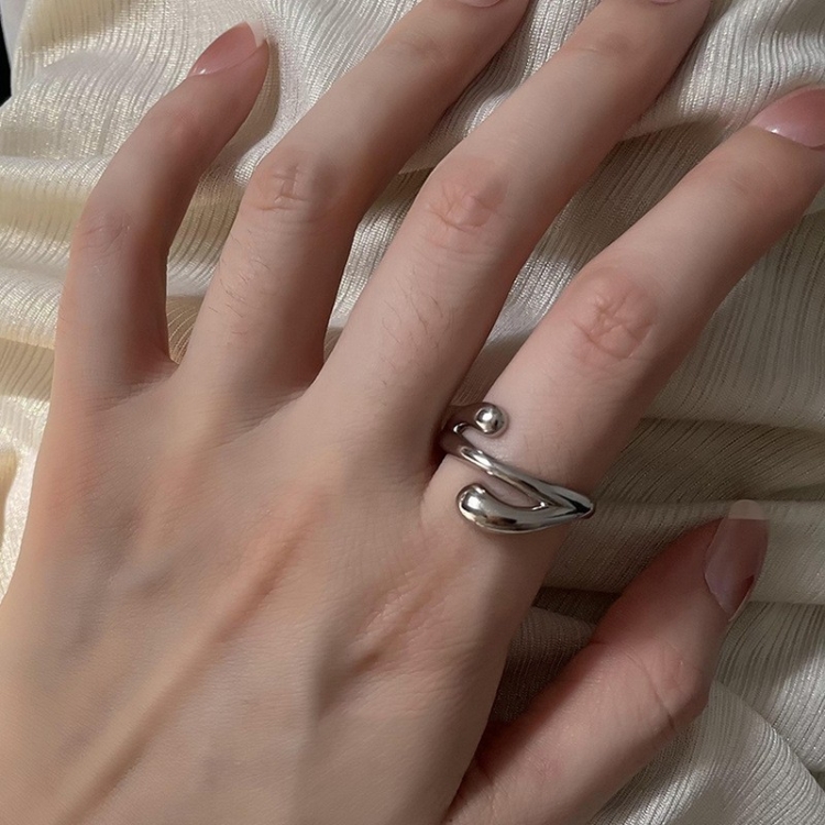 Happy Smile Face Love Wear Combination Ring, Color: J3522