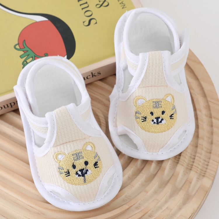 Infant Non-Slip Toddler Shoes Summer Sandals, Color: 215 Meow Tiger Yellow(Size13/11.5cm)