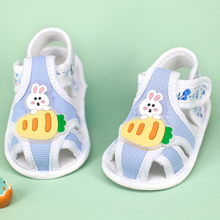 Infant Non-Slip Toddler Shoes Summer Sandals, Color: 383 Bunny Blue(Size 12/11cm)
