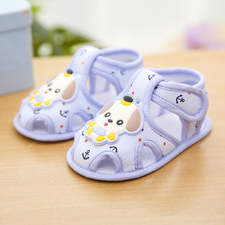 Infant Non-Slip Toddler Shoes Summer Sandals, Color: Pippi Dog Blue(Size 11/10.5cm)