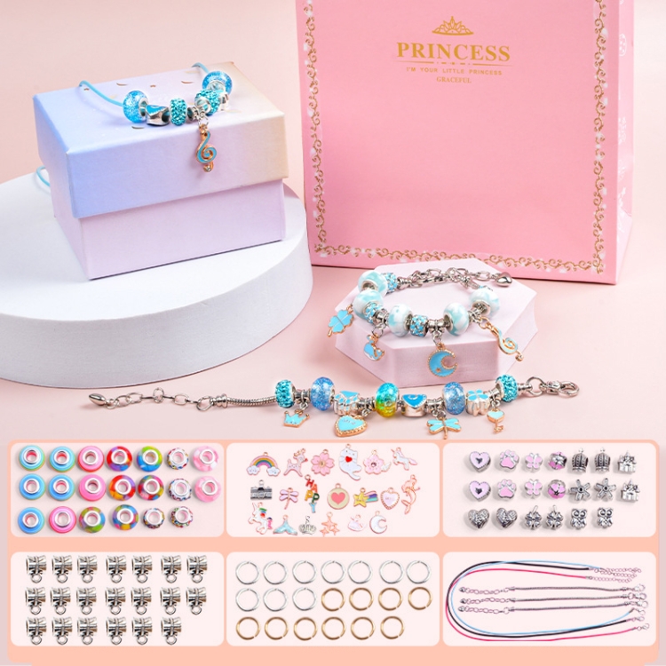 Kids DIY Beaded Bracelet Kids Jewelry Accessories, Color: Heart of  Ocean Without Box