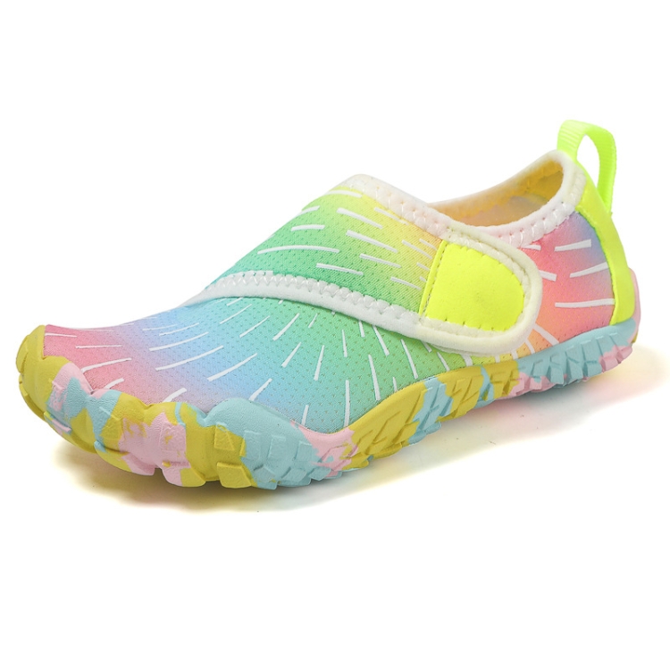 Kids Quick-drying Breathable Beach Shoes Aqua Socks Barefoot Swim Sneakers, Size: 30(Yellow)