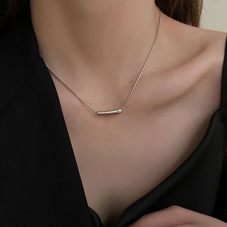 Ladies Light Luxury Bowknot Necklace Clavicle Chain, Specification:XL0750