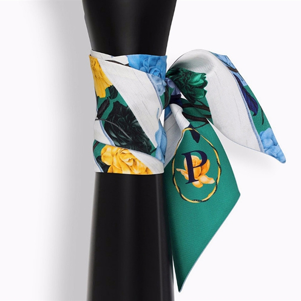 Letter Tarot Small Scarf for Women, Width: 6.2cm, Letter:P