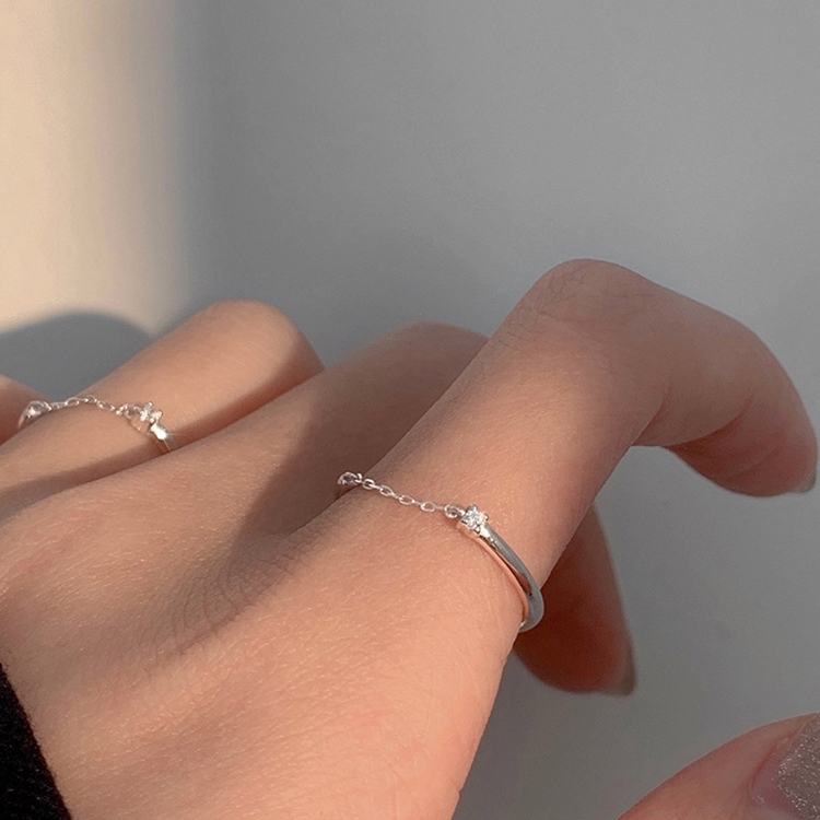 Light Luxury Cat Eye Stone Open Adjustable Ring, Specification:J2258