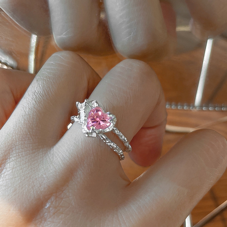 Light Luxury Cat Eye Stone Open Adjustable Ring, Specification:J2303