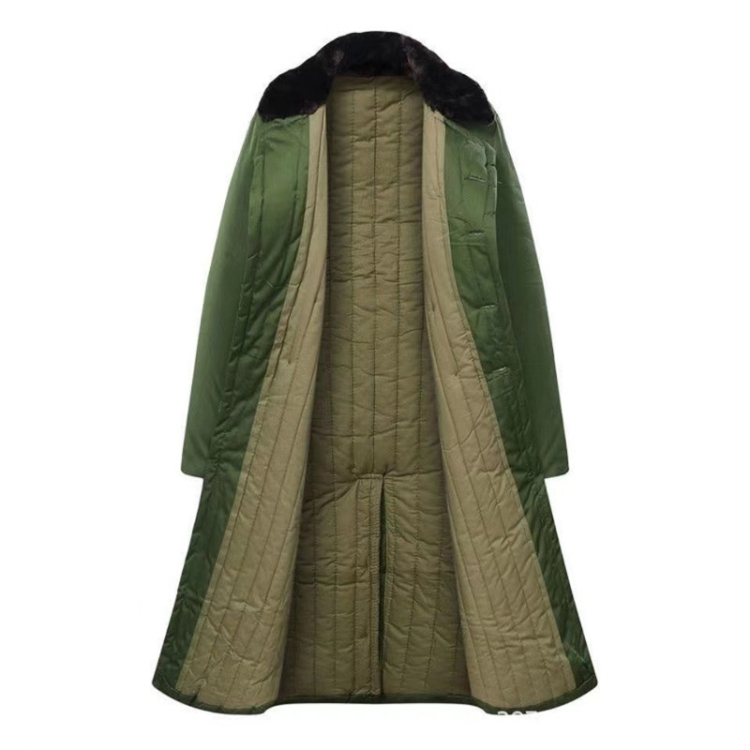 Long Civil Disaster Relief Cotton Coat Windproof Lengthened Cold-proof Fleece Thickened Cotton Coat, Color: 80/20 Polyester Card