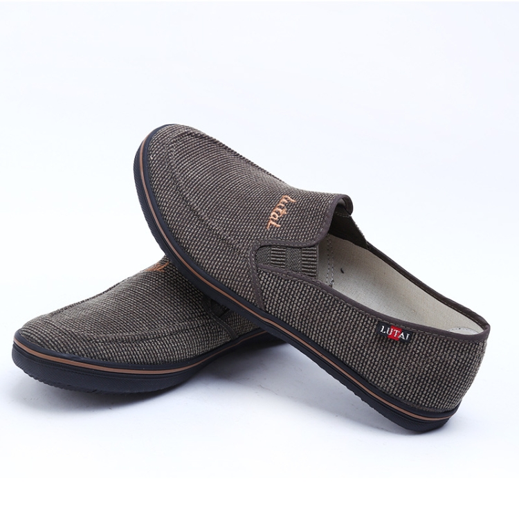 LuTai Men Loafers Rubber Sole Shoes Breathable Wear-Resistant Casual Shoes - Miniatura 4