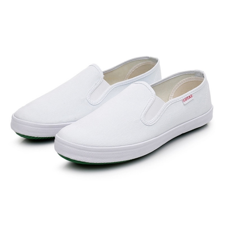 LuTai Men & Women Casual Simple Canvas Shoes Student Low-Top Sneakers - Miniatura 3