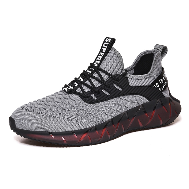 Men Lightweight Breathable Mesh Sneakers Flying Woven Casual Running Shoes - Miniatura 4