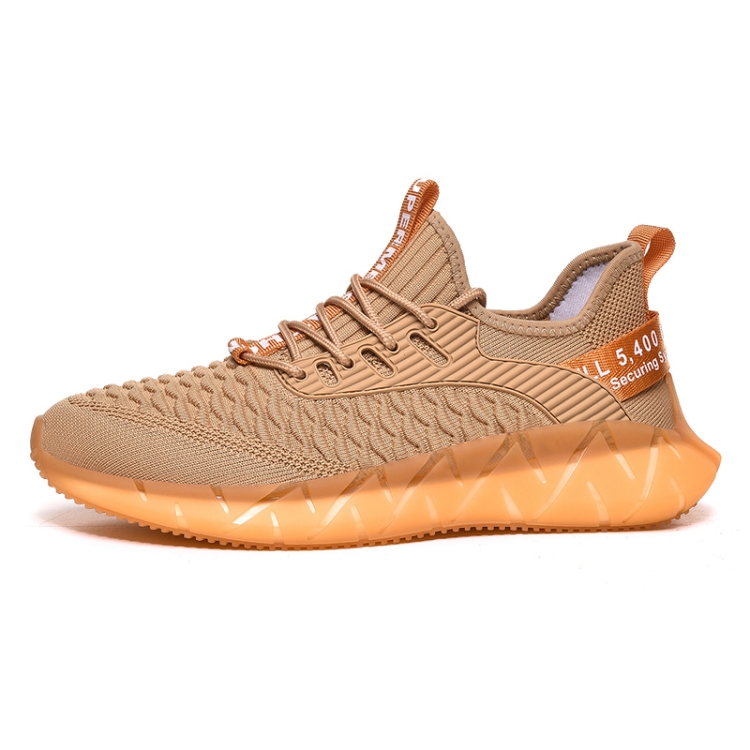 Men Lightweight Breathable Mesh Sneakers Flying Woven Casual Running Shoes - Miniatura 3