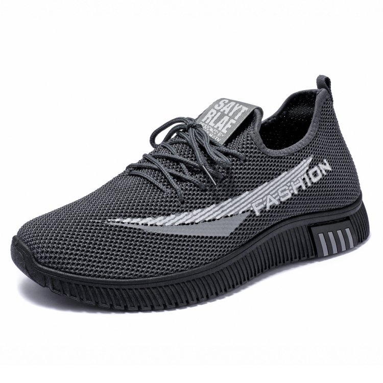 Men Spring Walking Shoes Casual Sports Breathable Flying Knit Shoes - Miniatura 2