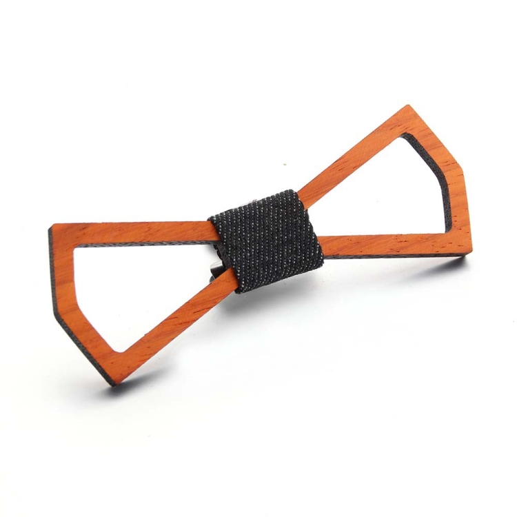 Men Ties Handmade Wooden Bow Ties, Color: Diamond Hollow